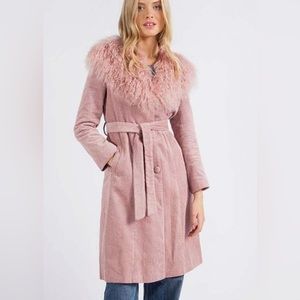 Charlotte Simone Faux Fur Pink Jacket